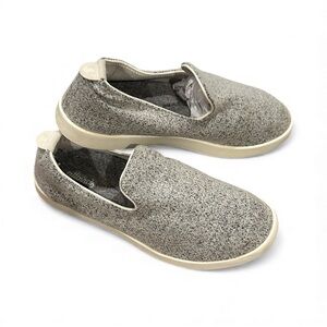 Allbirds Gray White Slip-On Women’s Merino Wool Lounger Shoes Size  9